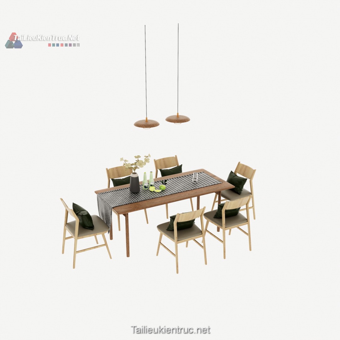 Bàn ăn sketchup 135