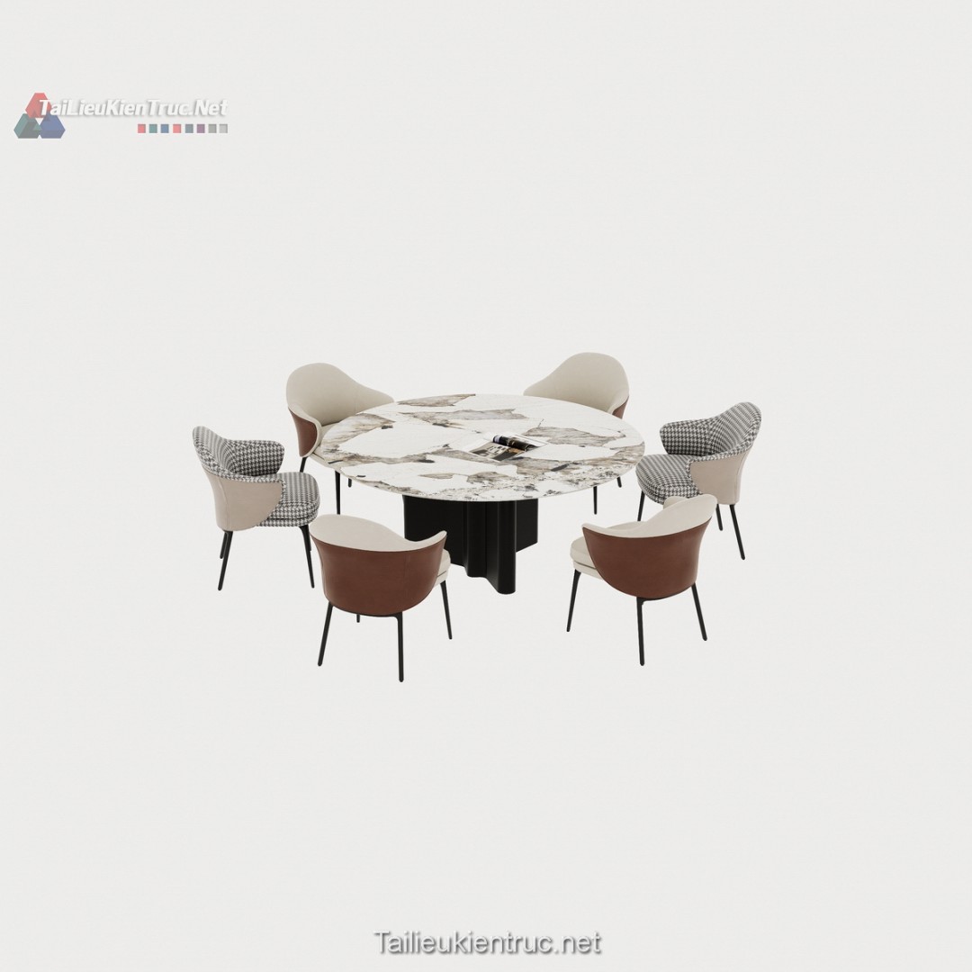 Bàn ăn sketchup 138