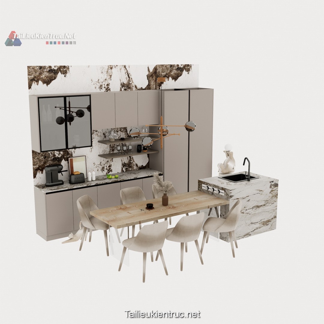 Bàn ăn sketchup 151