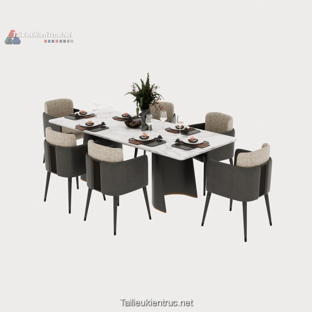 Bàn ăn sketchup 152