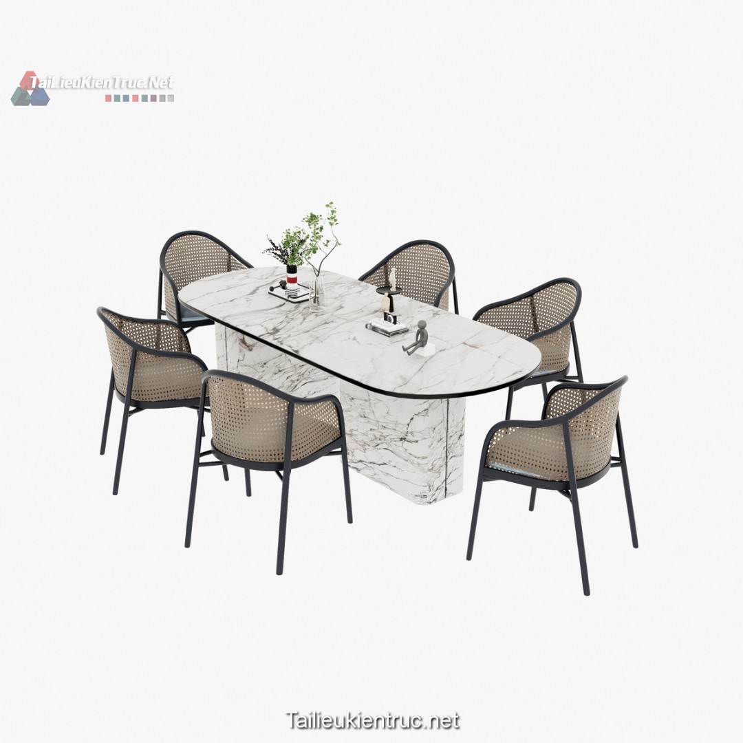 Bàn ăn sketchup 154