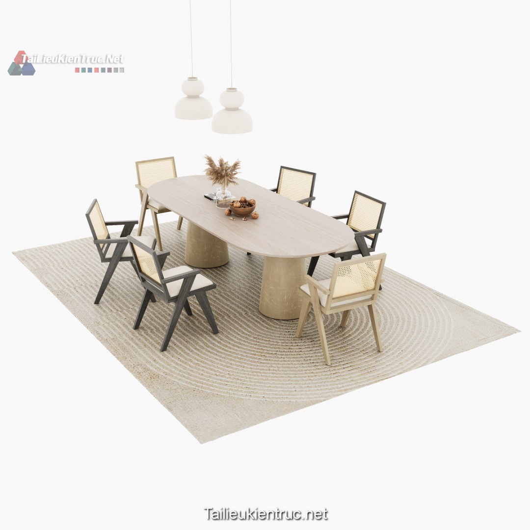 Bàn ăn sketchup 158
