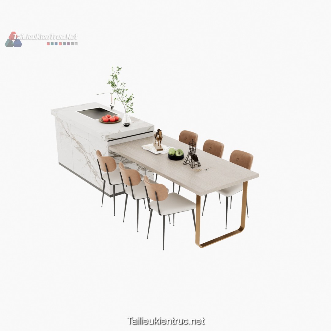 Bàn ăn sketchup 159