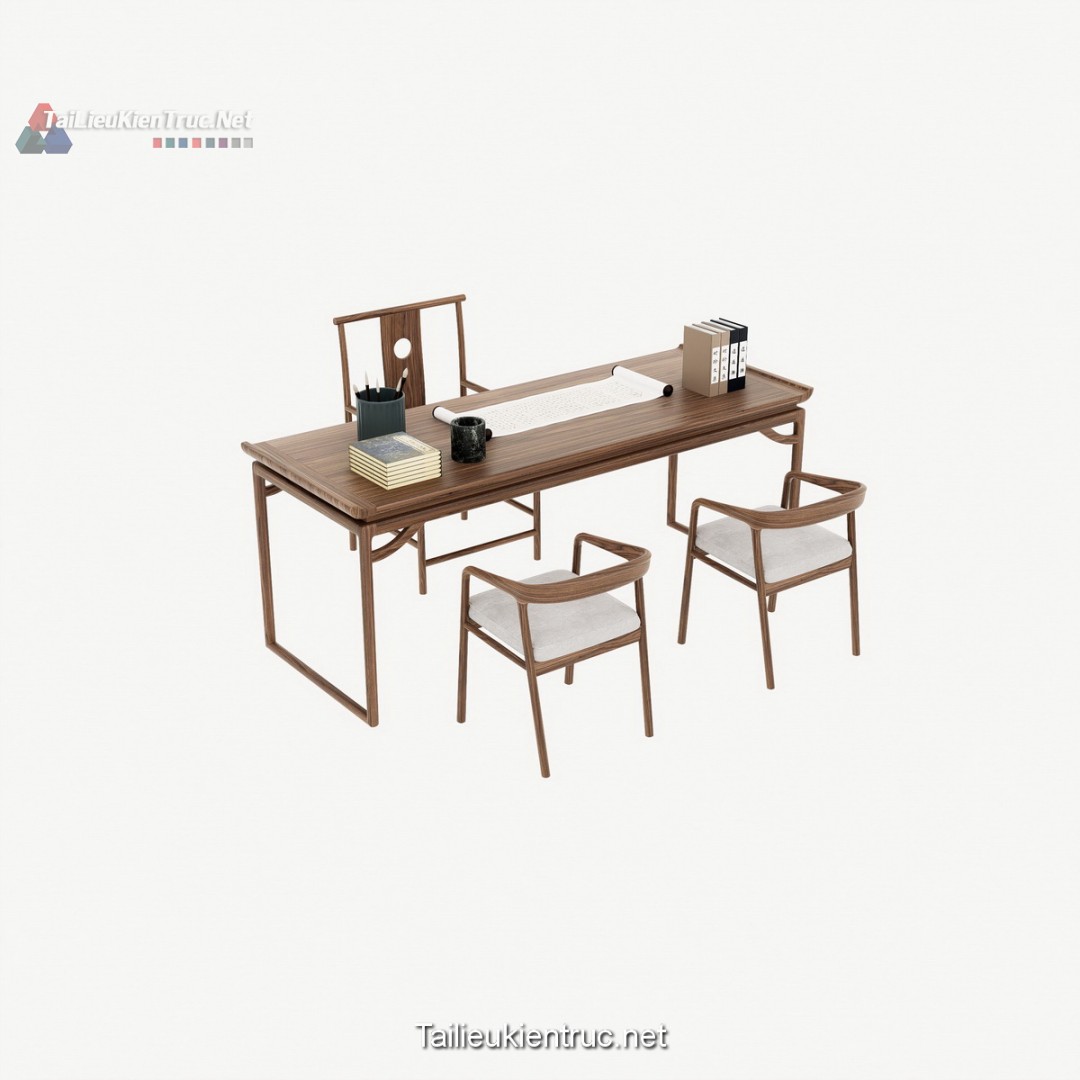Bàn trà đạo sketchup 06