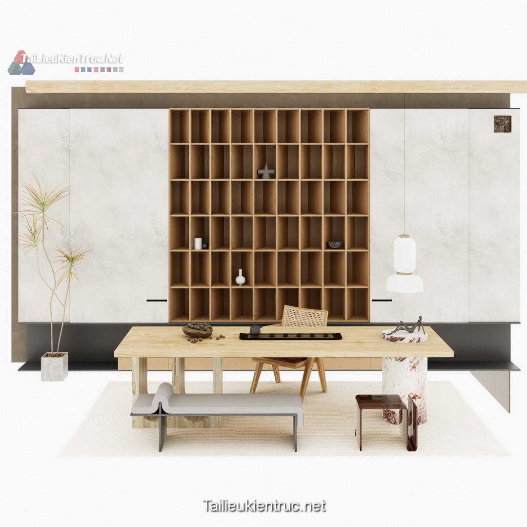 Bàn trà đạo sketchup 12