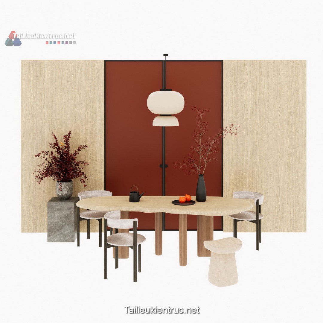 Bàn trà đạo sketchup 13