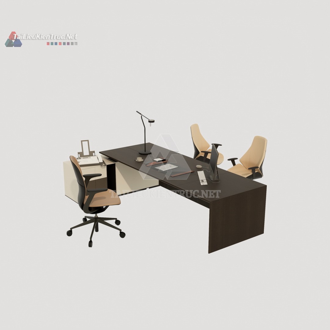 Bàn làm việc sketchup 075