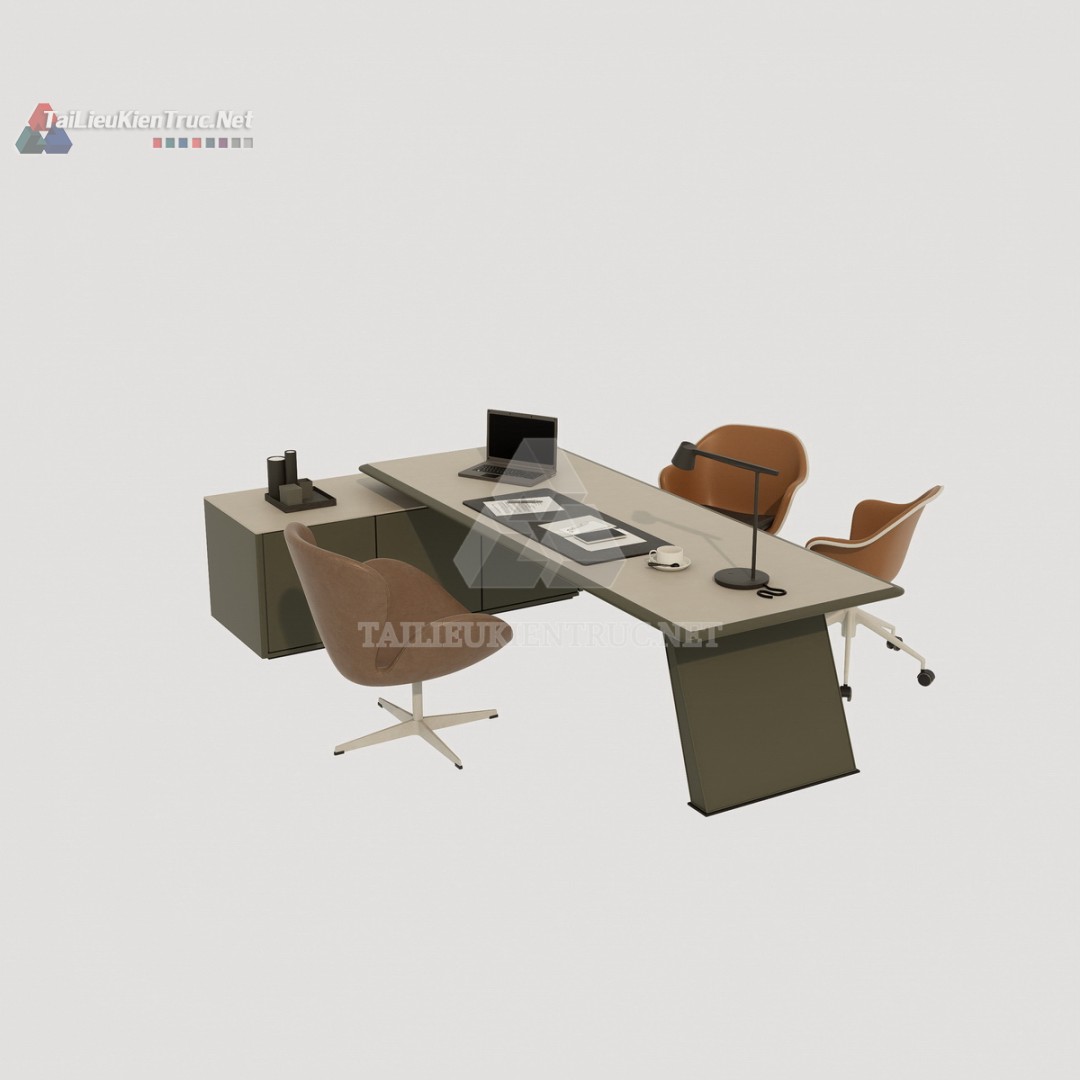 Bàn làm việc sketchup 080