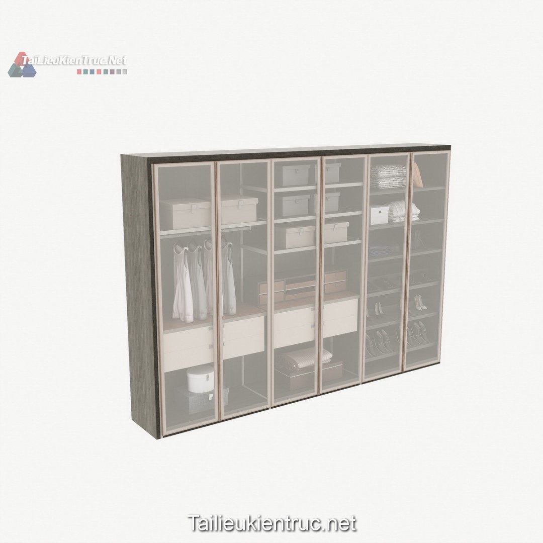 Thư viện tủ quần áo sketchup miễn phí 002
