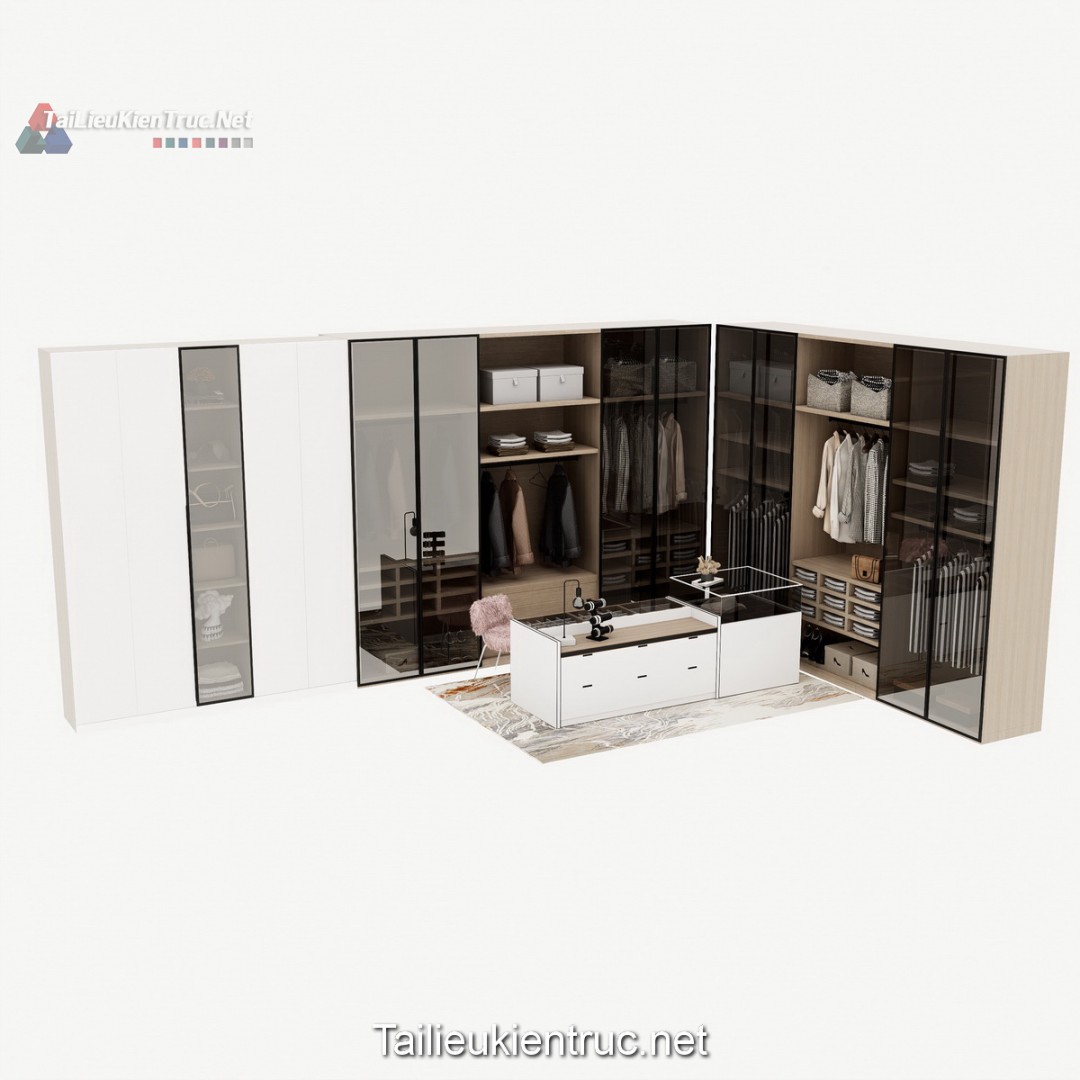 Thư viện tủ quần áo sketchup miễn phí 006