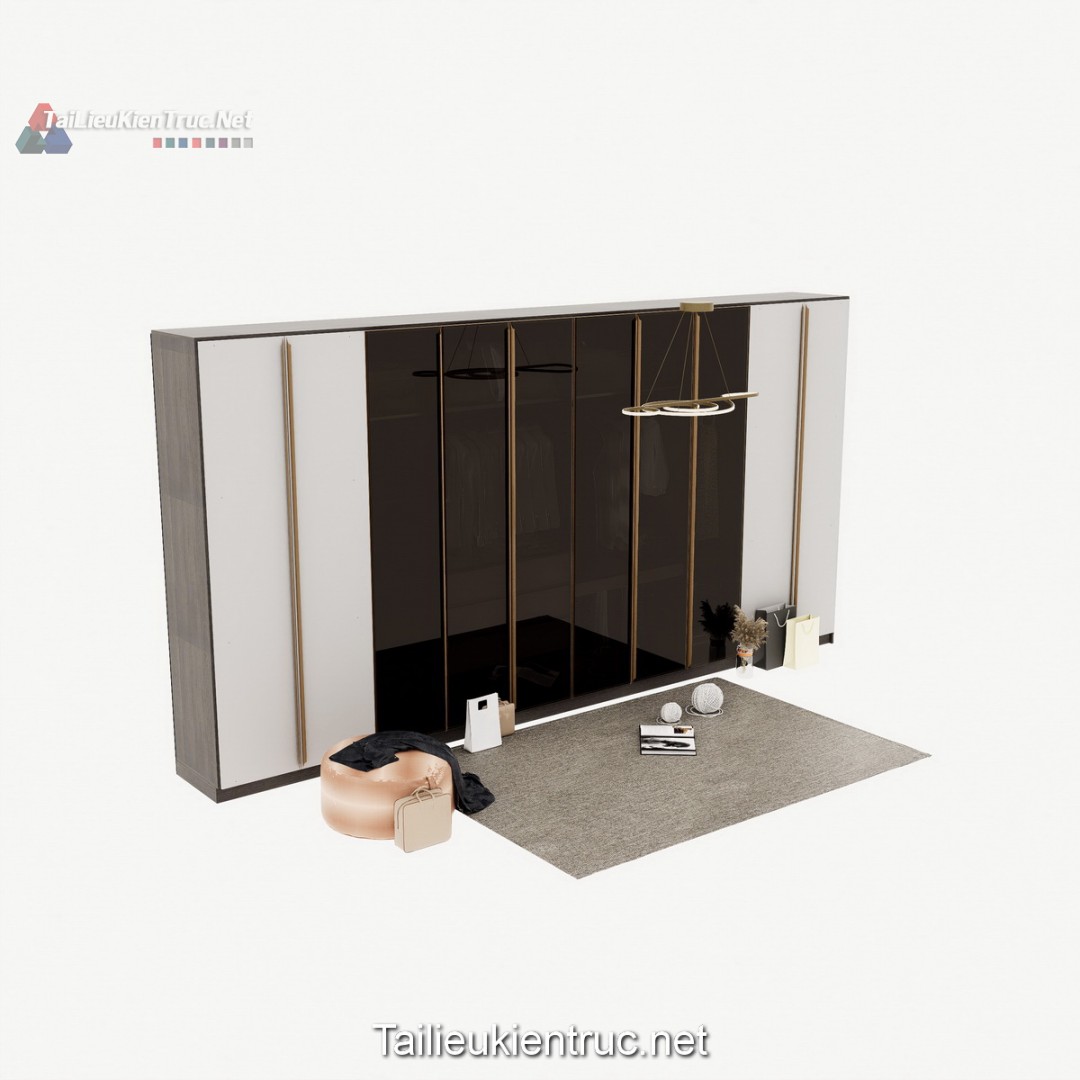 Thư viện tủ quần áo sketchup miễn phí 009
