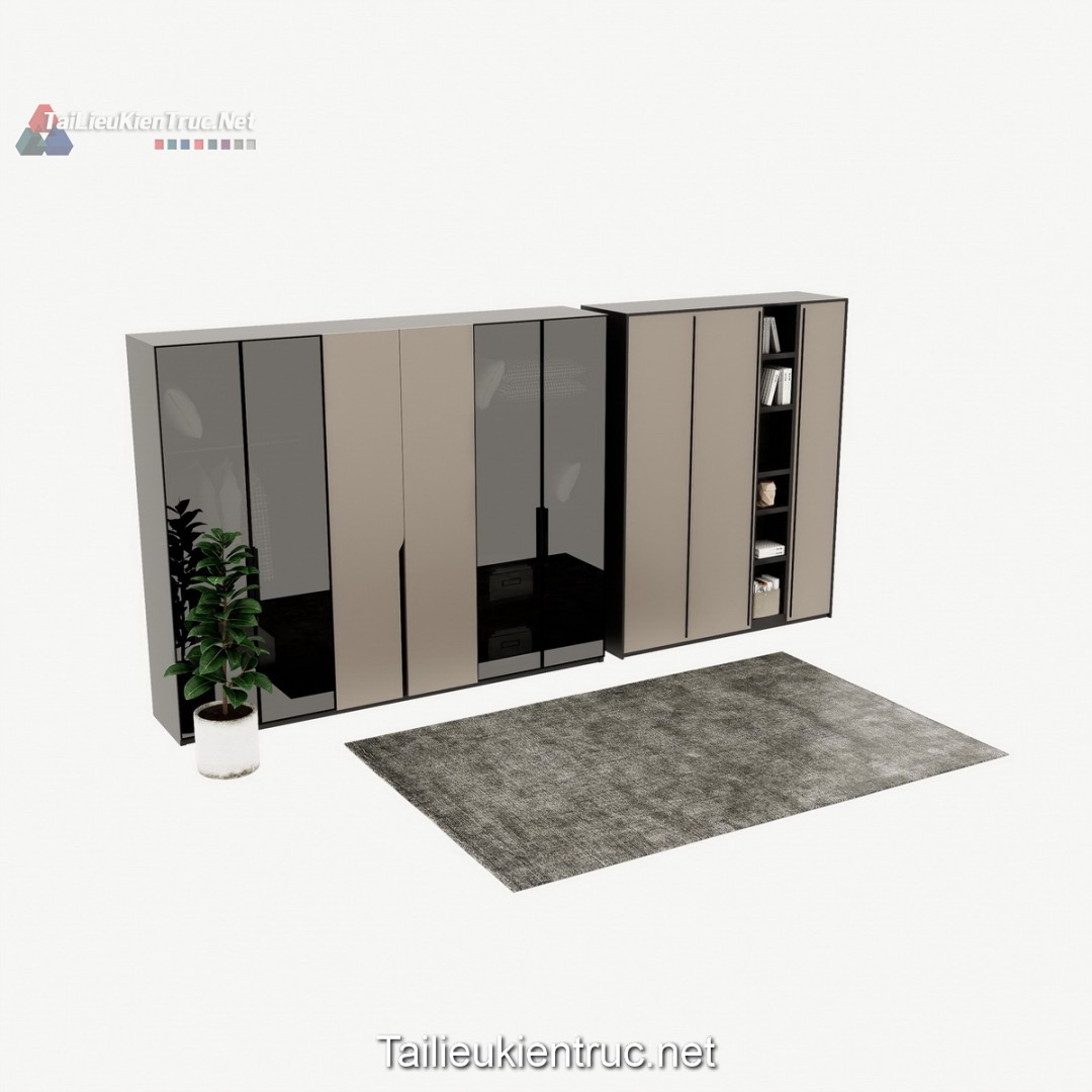 Thư viện tủ quần áo sketchup miễn phí 013
