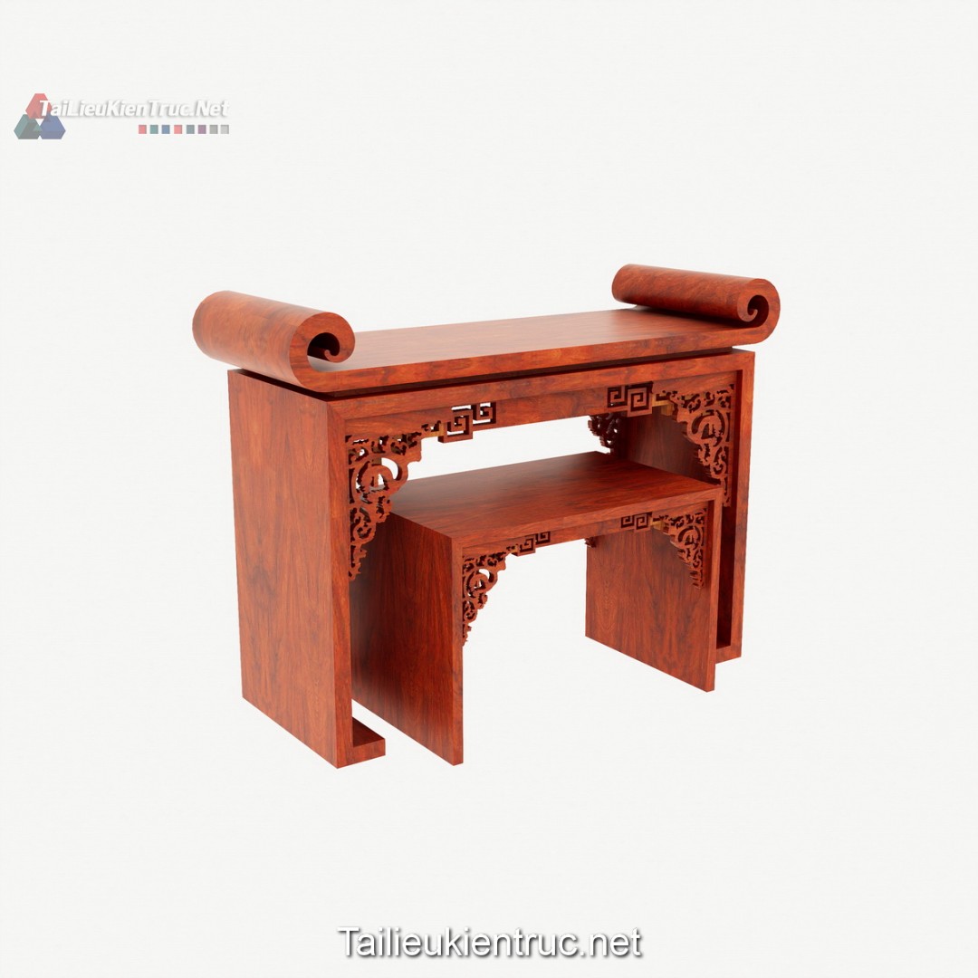Thư viện bàn thờ sketchup miễn phí 005