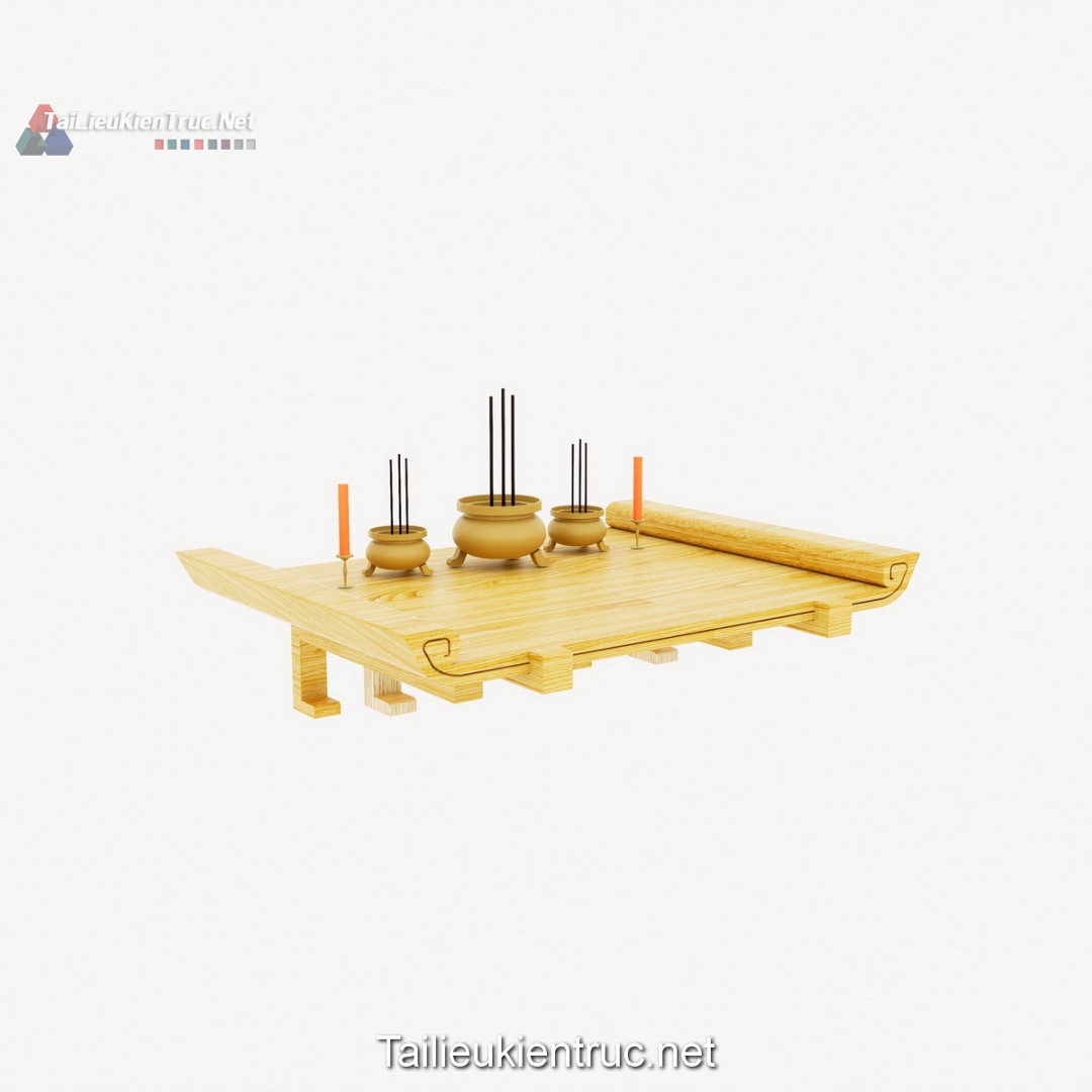 Thư viện bàn thờ sketchup miễn phí 009