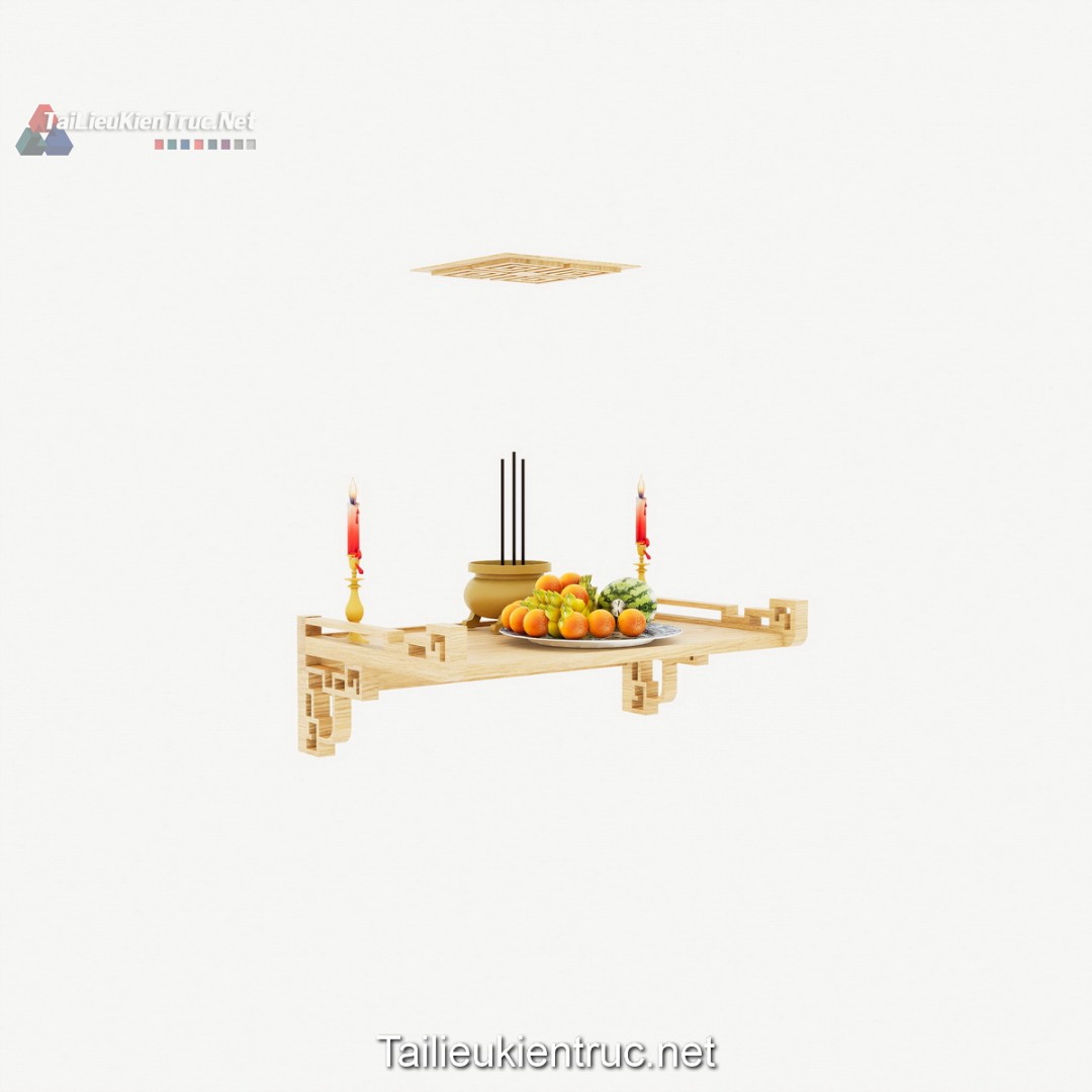 Thư viện bàn thờ sketchup miễn phí 014