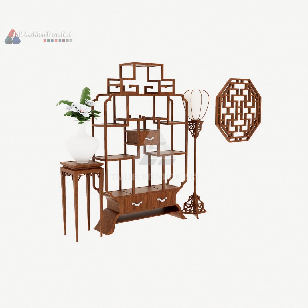 020 Bộ Sưu Tập Mô Hình SketchUp Nội Thất & Trang Trí Phong Cách Á Đông