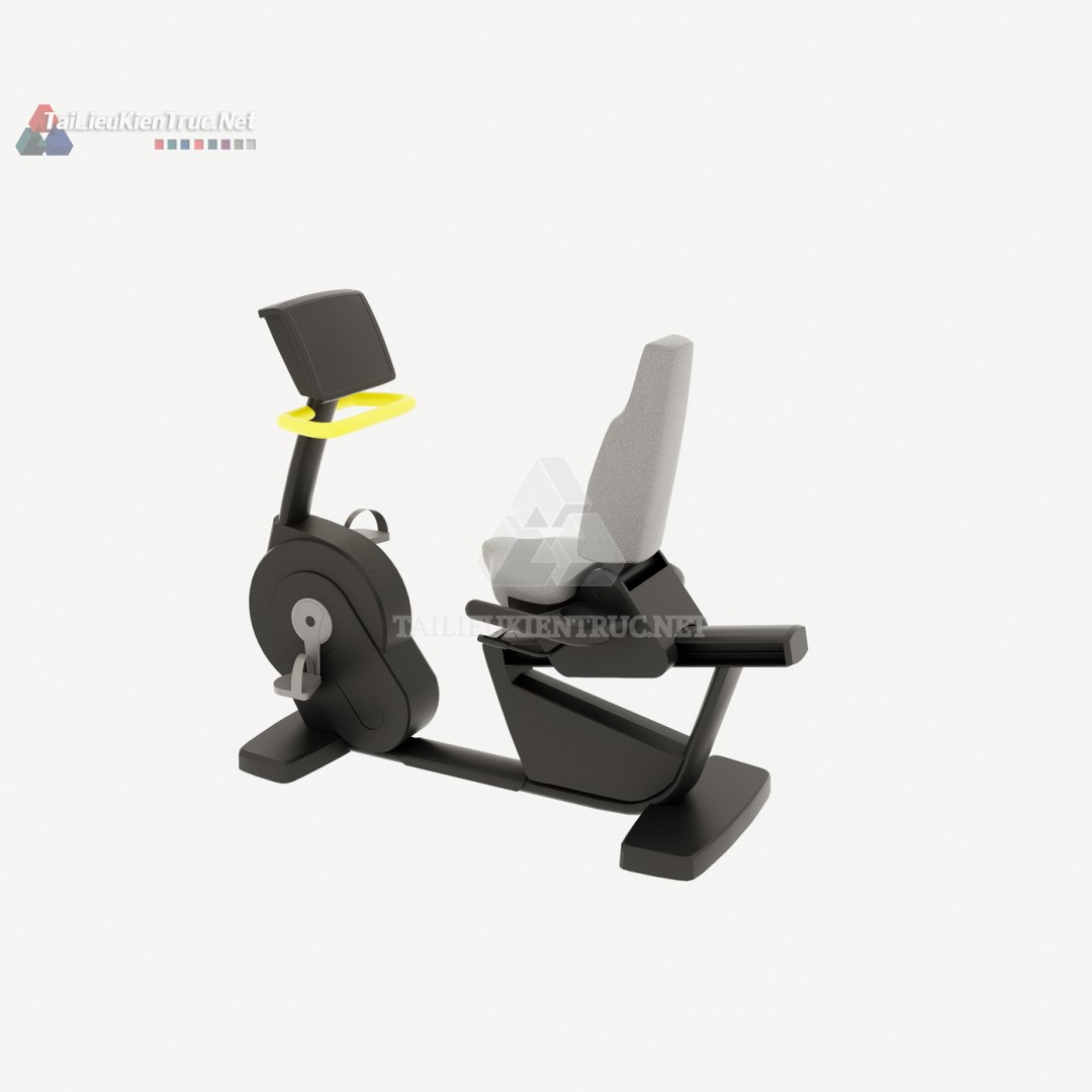 016 Mô Hình SketchUp Máy Đạp Xe Nằm Ngang (Recumbent Bike)