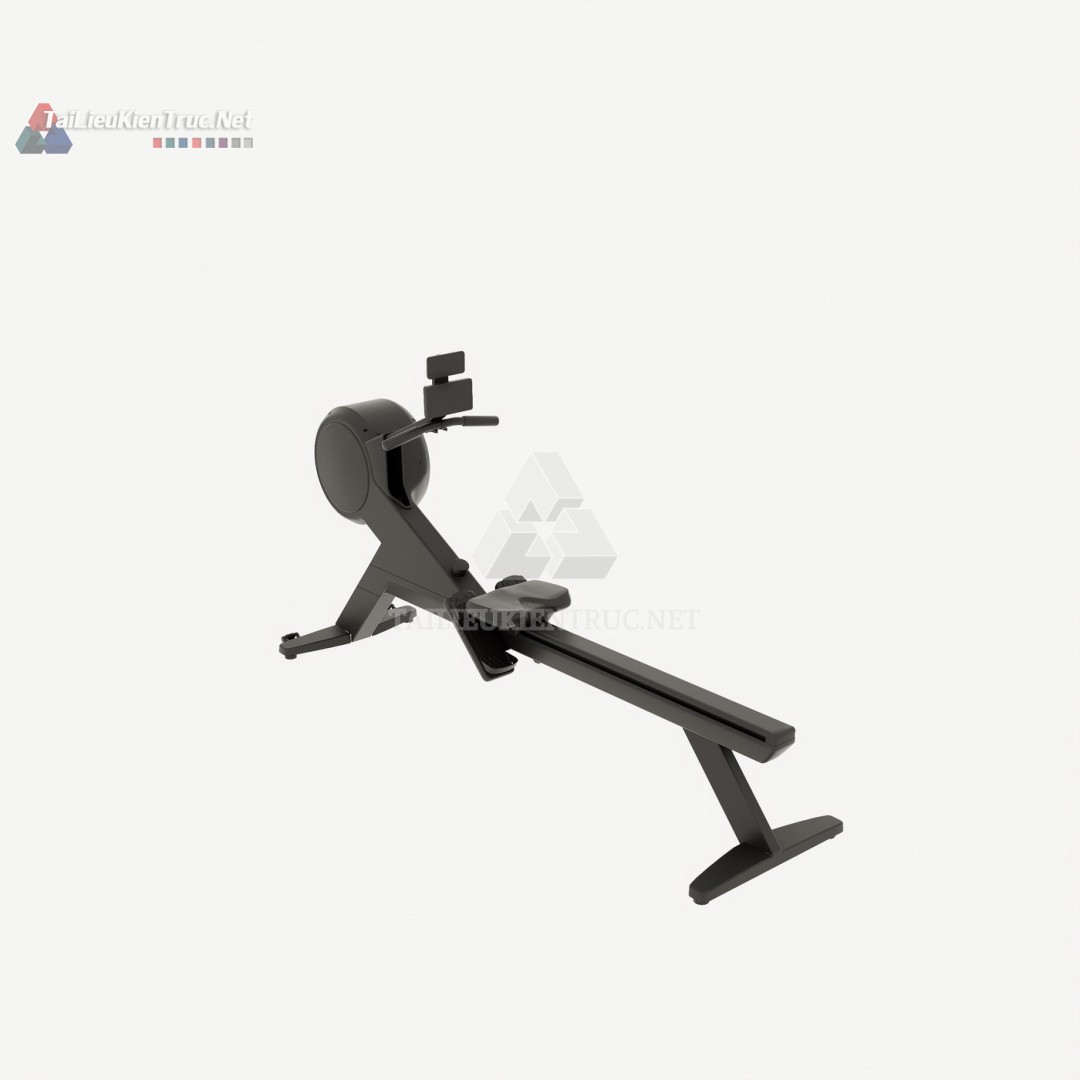 017 Mô Hình SketchUp Máy Chèo Thuyền (Rowing Machine)