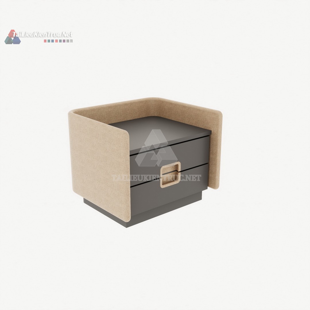 004 Tải Miễn Phí Mẫu Tab Đầu Giường 3D SketchUp Độc Đáo Bọc Vải - Nâng Tầm Đẳng Cấp Phòng Ngủ
