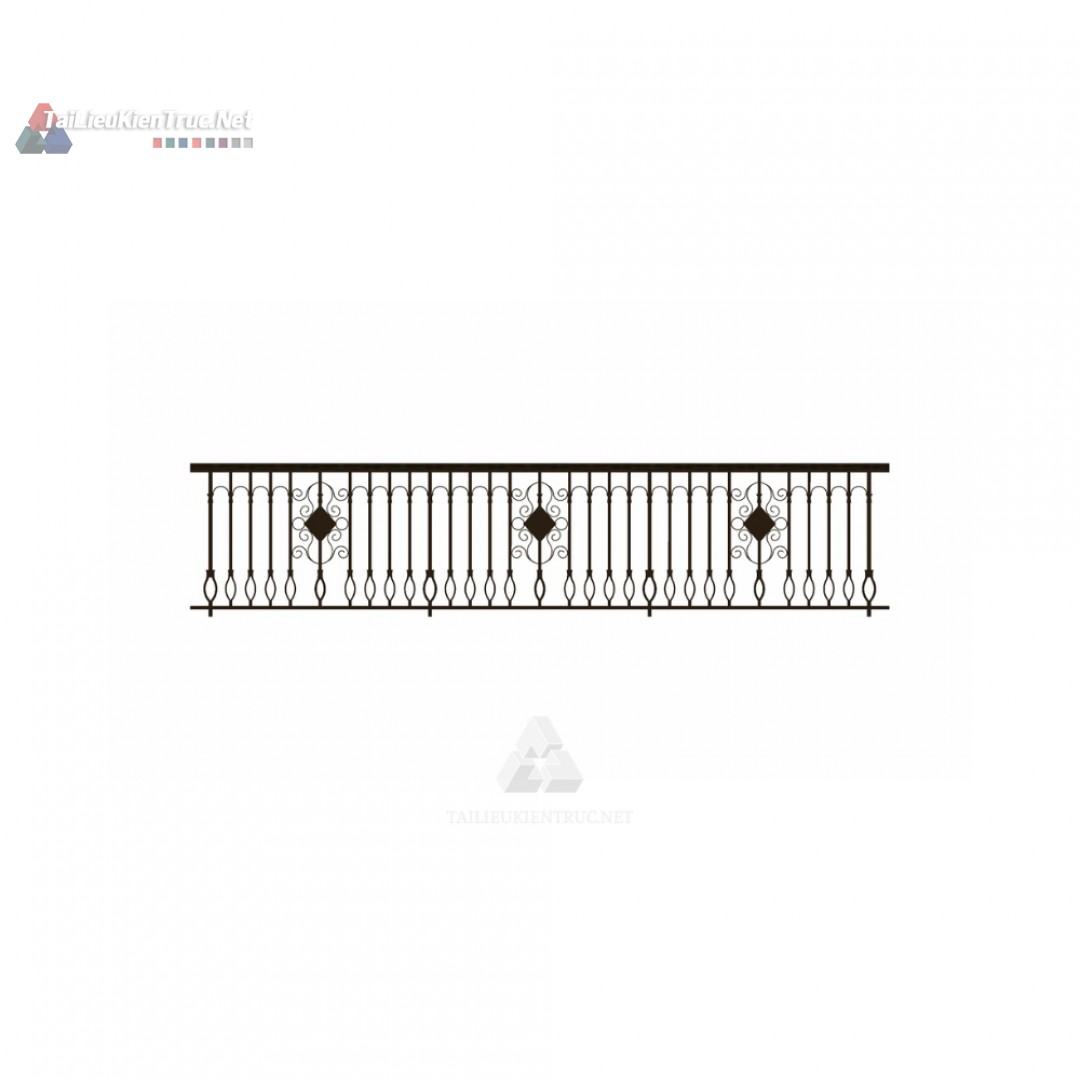 002 Download Model Sketchup Lan Can Sắt Mỹ Thuật Cổ Điển (Miễn Phí)