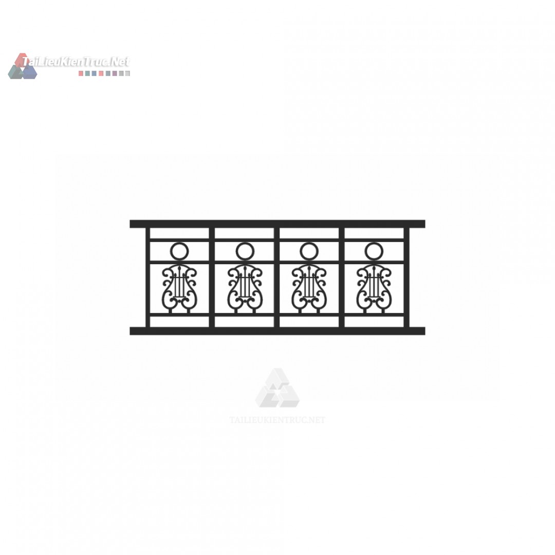 014 Lan can sắt mỹ thuật sketchup miễn phí