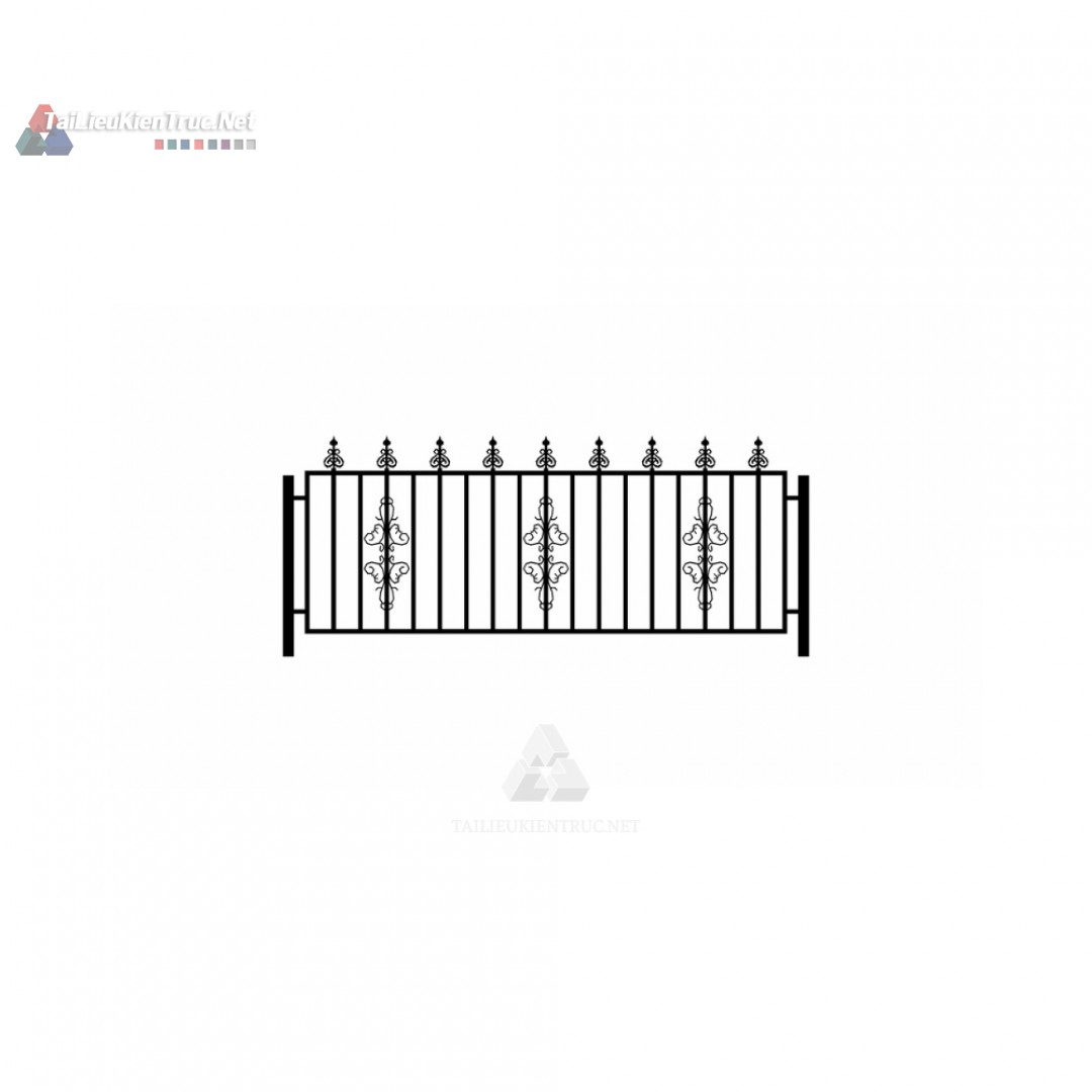 022 Lan can sắt mỹ thuật sketchup tải miễn phí