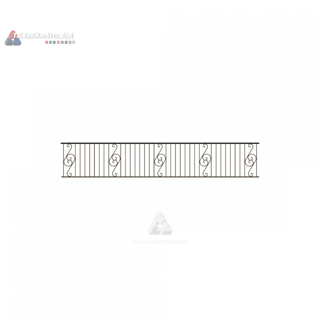 027 Lan can sắt mỹ thuật sketchup tải miễn phí