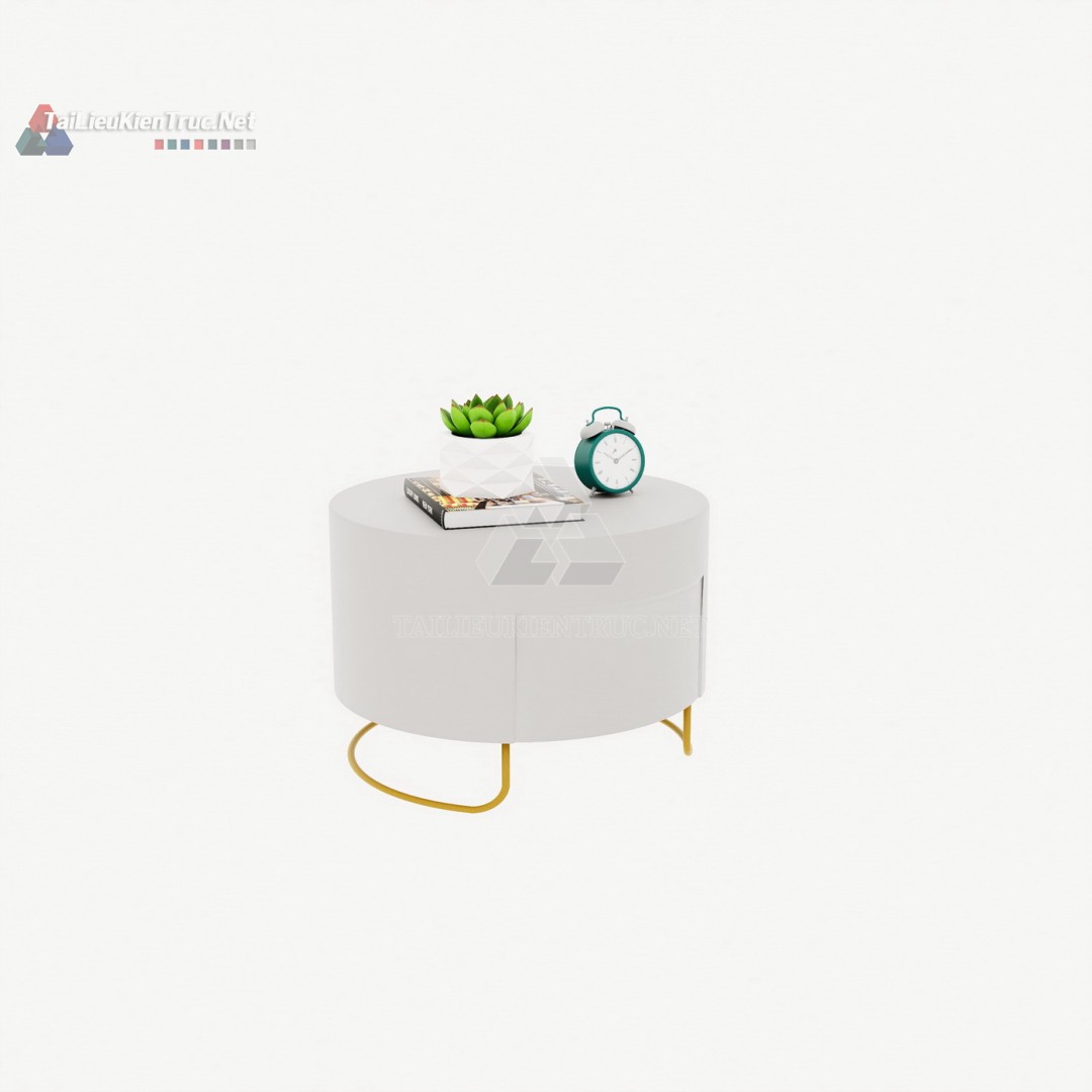 016 Mẫu Tủ Đầu Giường SketchUp Tròn Hiện Đại – Nét Tinh Tế Cho Phòng Ngủ