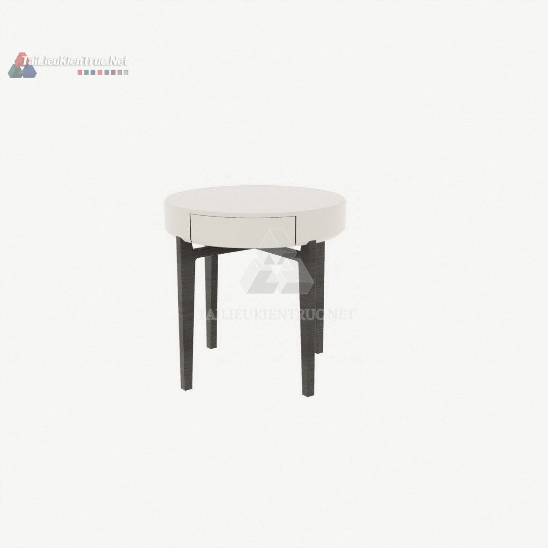 017 Mẫu Tủ Đầu Giường SketchUp Tròn Tinh Tế – Sự Hòa Quyện Giữa Hiện Đại và Thanh Lịch