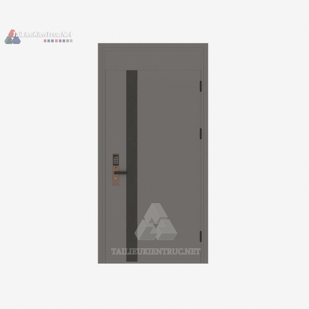 058 Tải Miễn Phí Thư Viện Cửa Thép Có Khóa Vân Tay SketchUp – Model An Toàn, Đẳng Cấp