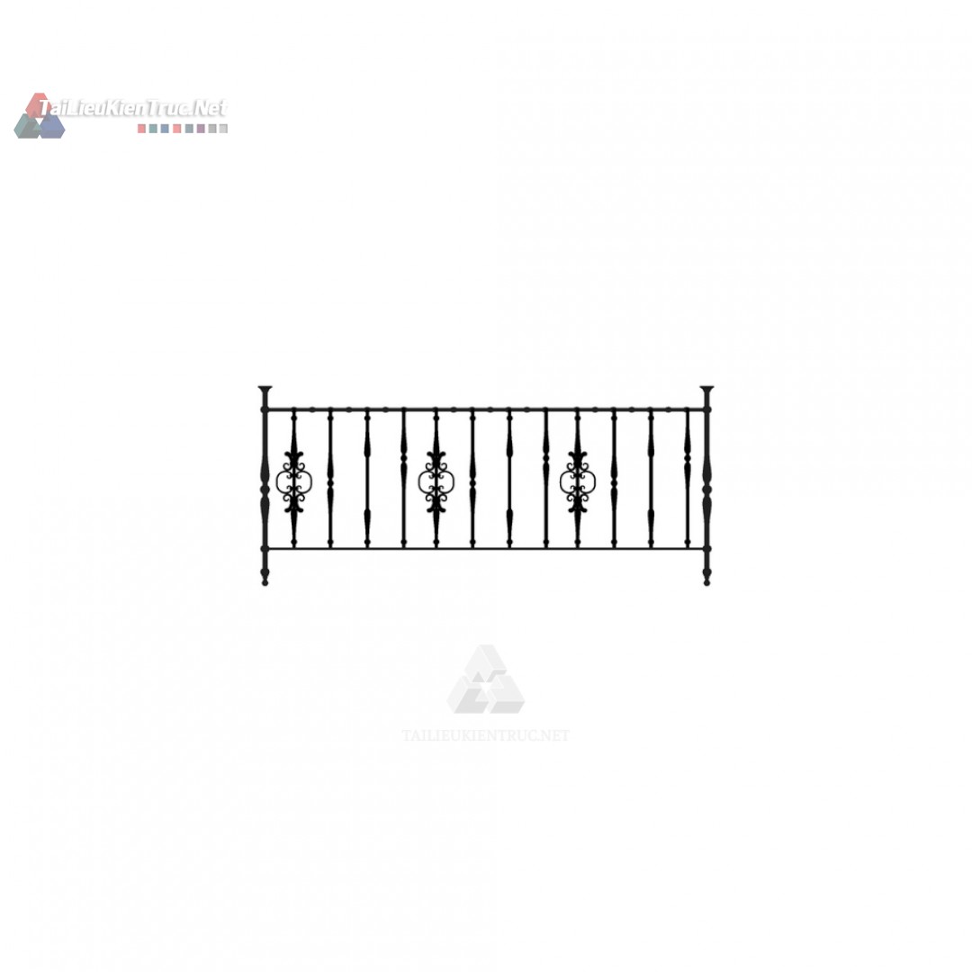 038 Tải Miễn Phí Thư Viện Lan Can Sắt Cổ Điển SketchUp – Mẫu Thiết Kế Sang Trọng, Quý Phái