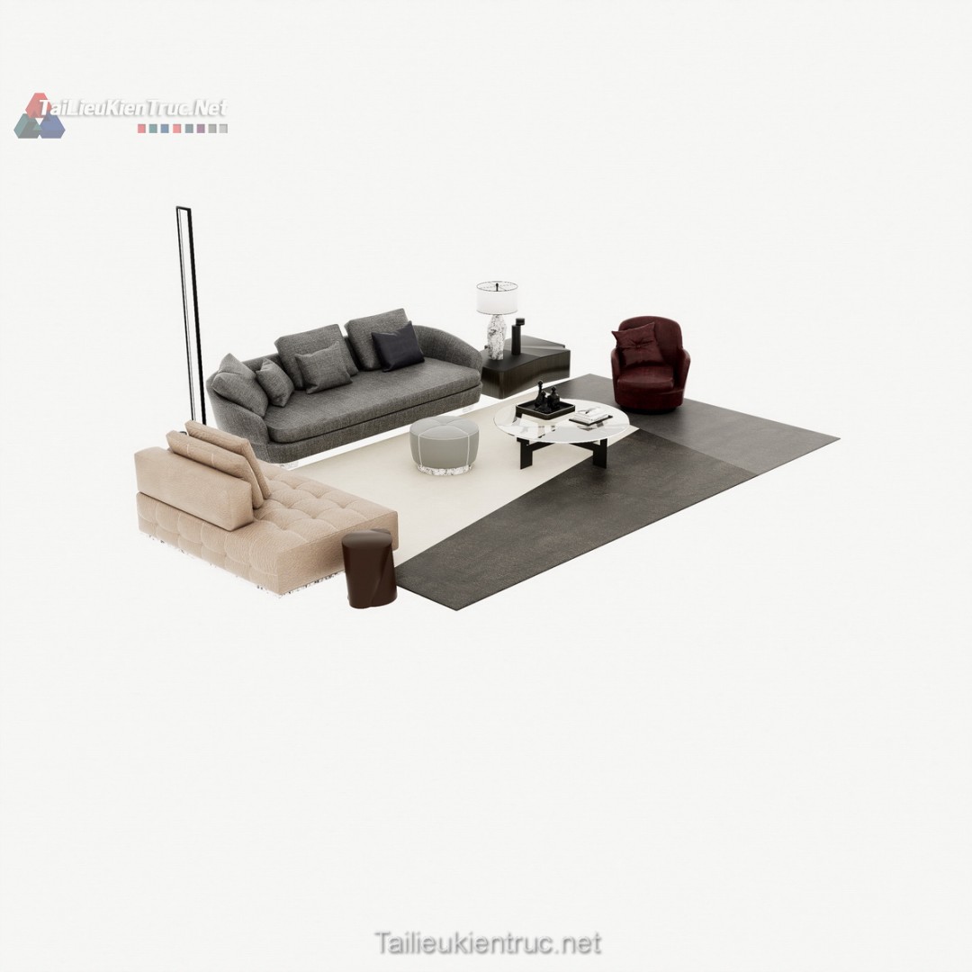 262 Bộ Sưu Tập Mô Hình SketchUp Phòng Khách Hiện Đại Đẳng Cấp