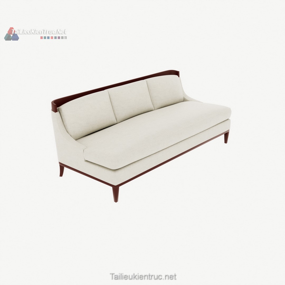 268 Mô Hình SketchUp Sofa Tân Cổ Điển Khung Gỗ Tinh Tế
