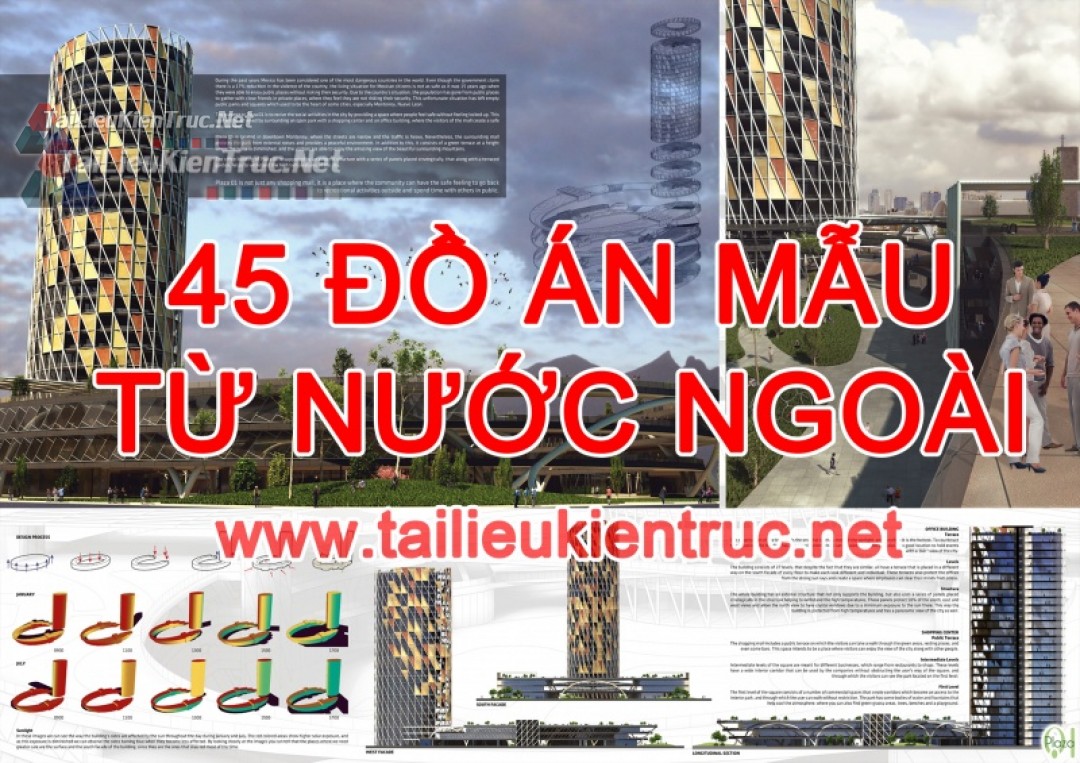 Tổng hợp gồm 45 Đồ án mẫu từ Nước Ngoài miễn phí tải về 