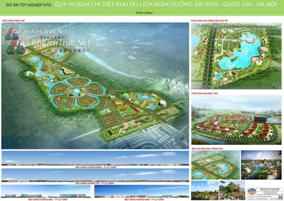 Đồ án tốt nghiệp KTS - Quy hoạch khu du lịch nghỉ dưỡng Sài Sơn Quốc Oai - Hà Nội