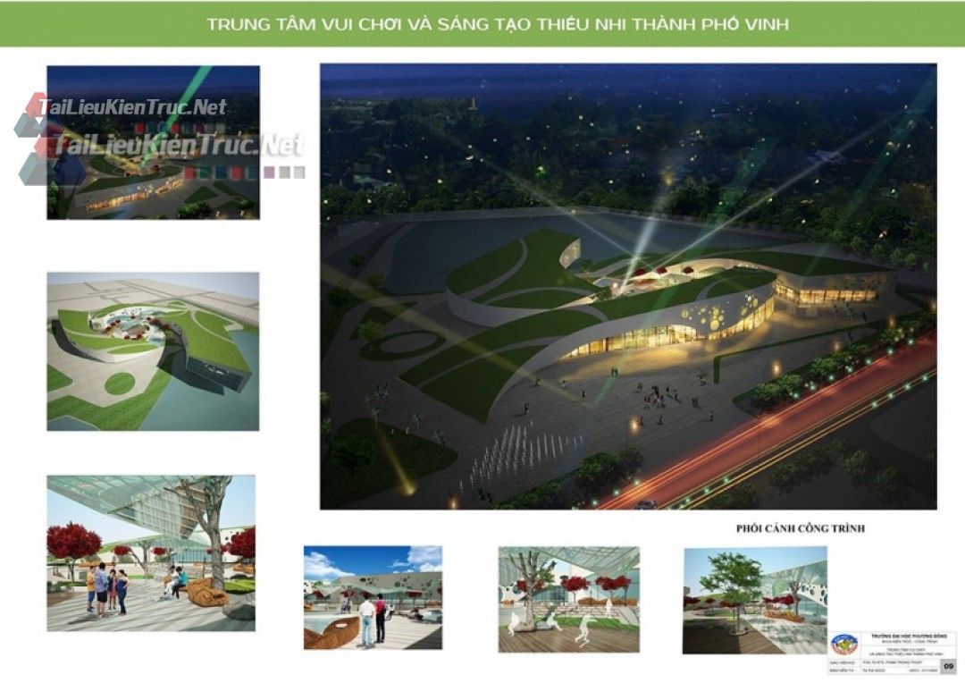 Đồ án kiến trúc - Trung Tâm Vui Chơi Sáng Tạo Thiếu Nhi Thành Phố Vinh