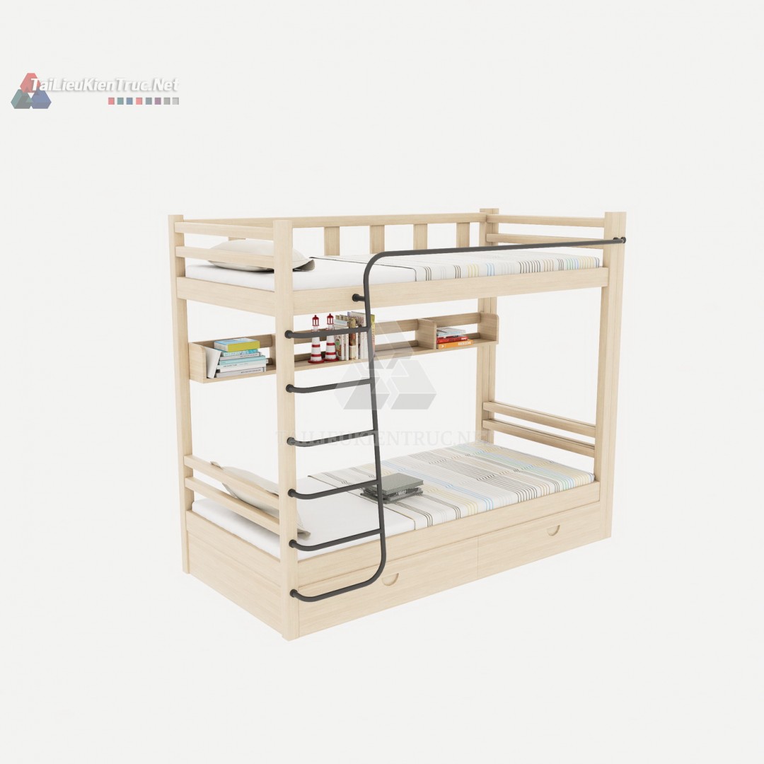 004 Giường tầng sketchup miễn phí
