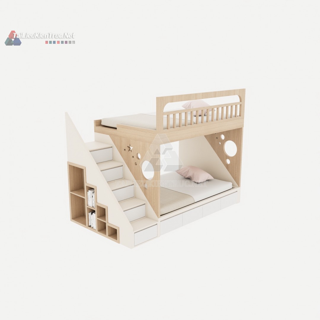 007 Giường tầng sketchup miễn phí
