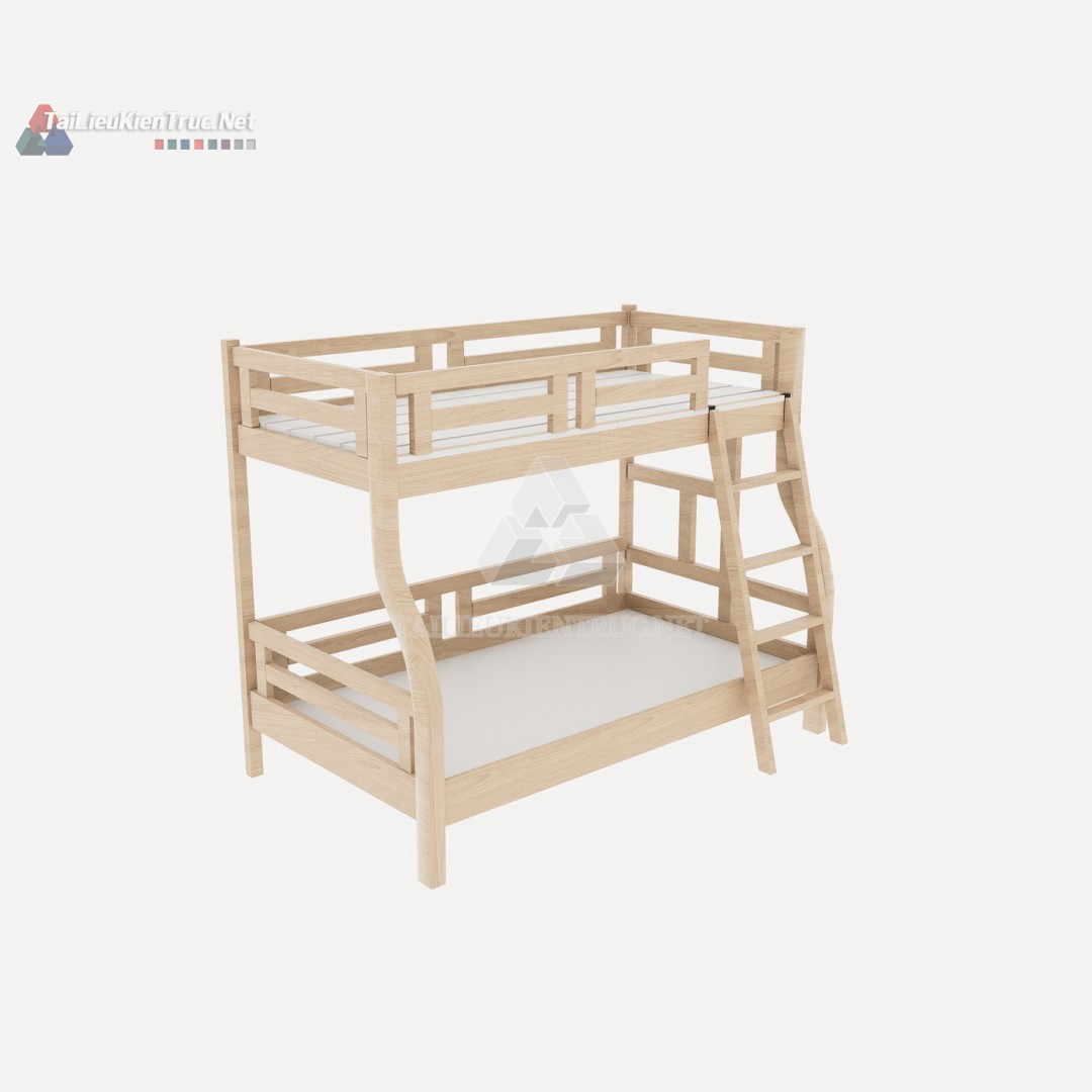 008 Giường tầng sketchup miễn phí