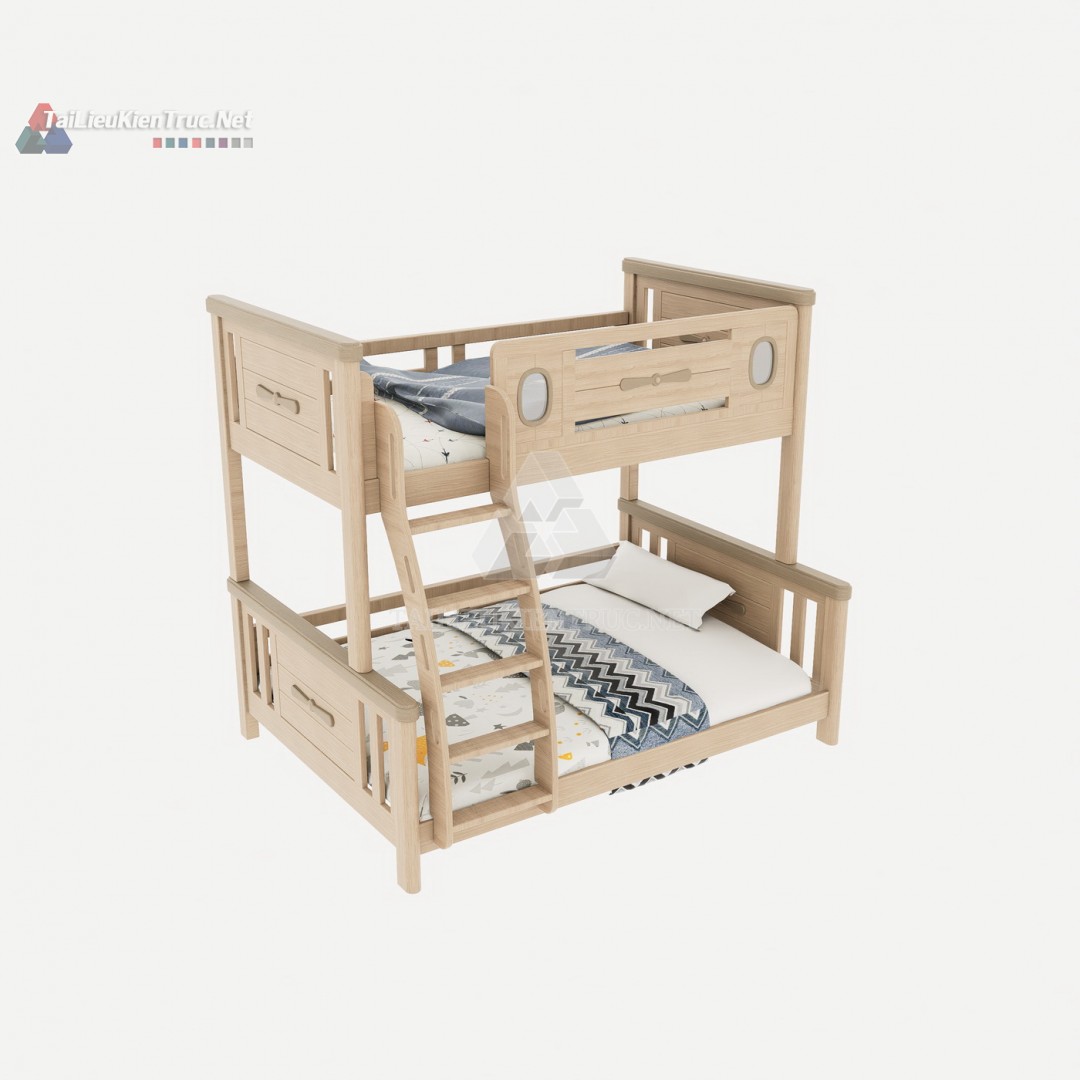011 Giường tầng sketchup miễn phí