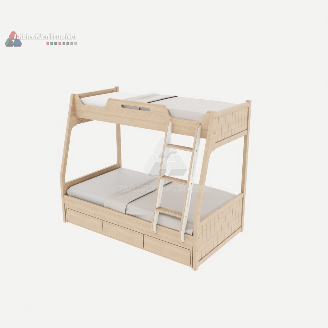 012 Giường tầng sketchup miễn phí
