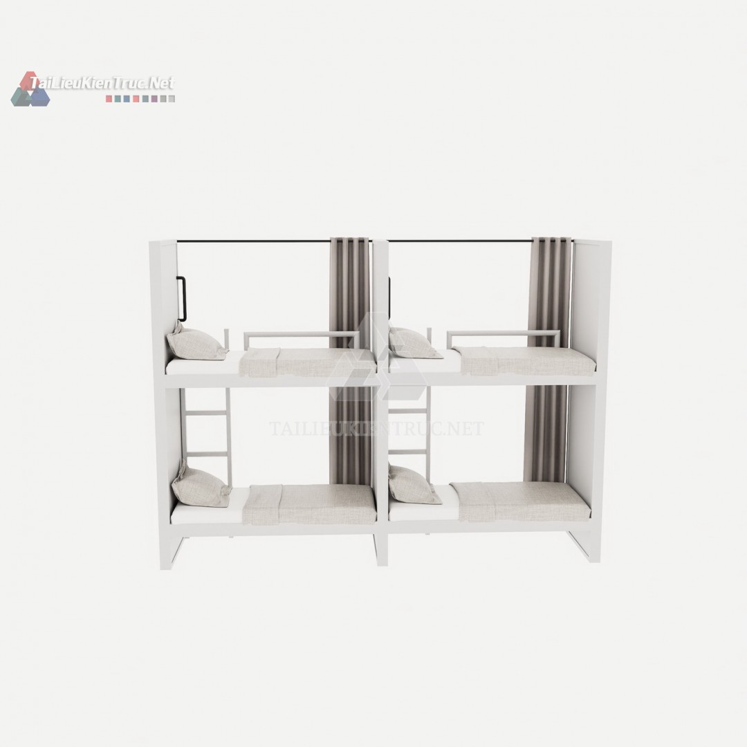 016 Giường tầng sketchup miễn phí