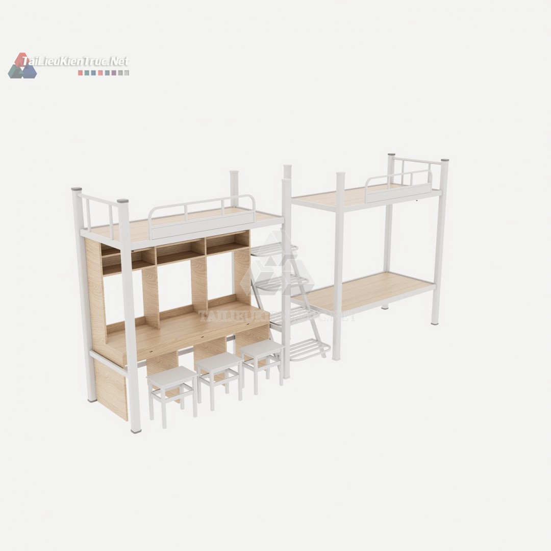 020 Giường tầng sketchup miễn phí