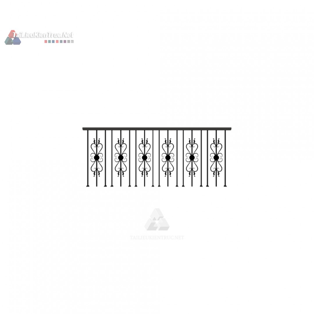 052 Thư viện lan can sketchup miễn phí