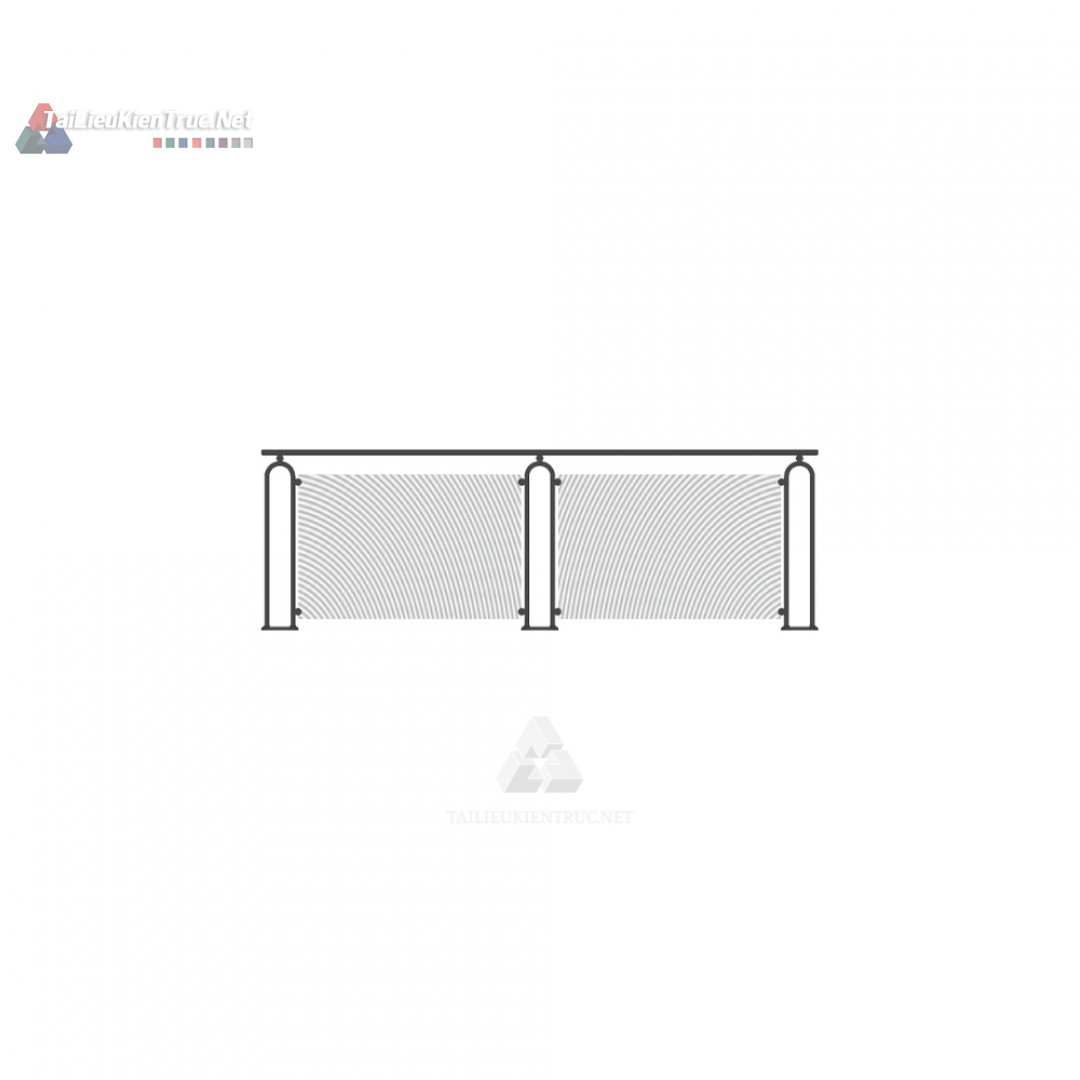 055 Thư viện lan can sketchup miễn phí
