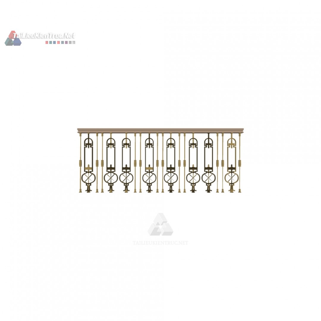 059 Thư viện lan can sketchup miễn phí