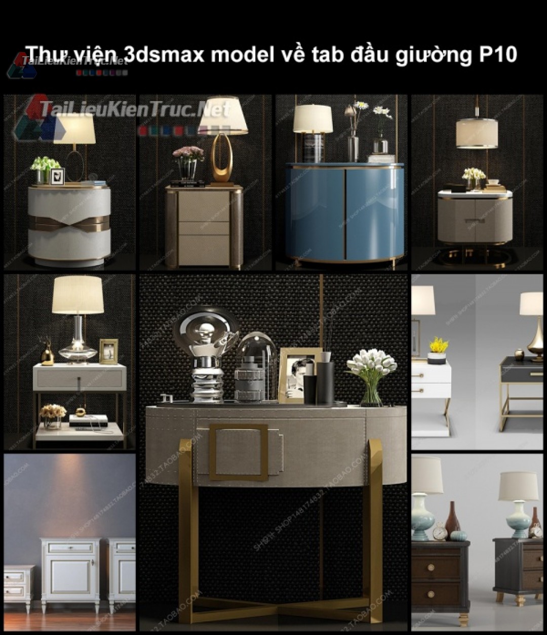 Thư viện 3dsmax model về tab đầu giường P10