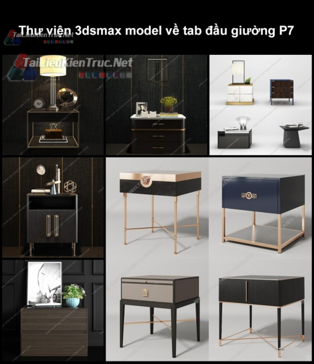 Thư viện 3dsmax model về tab đầu giường P7