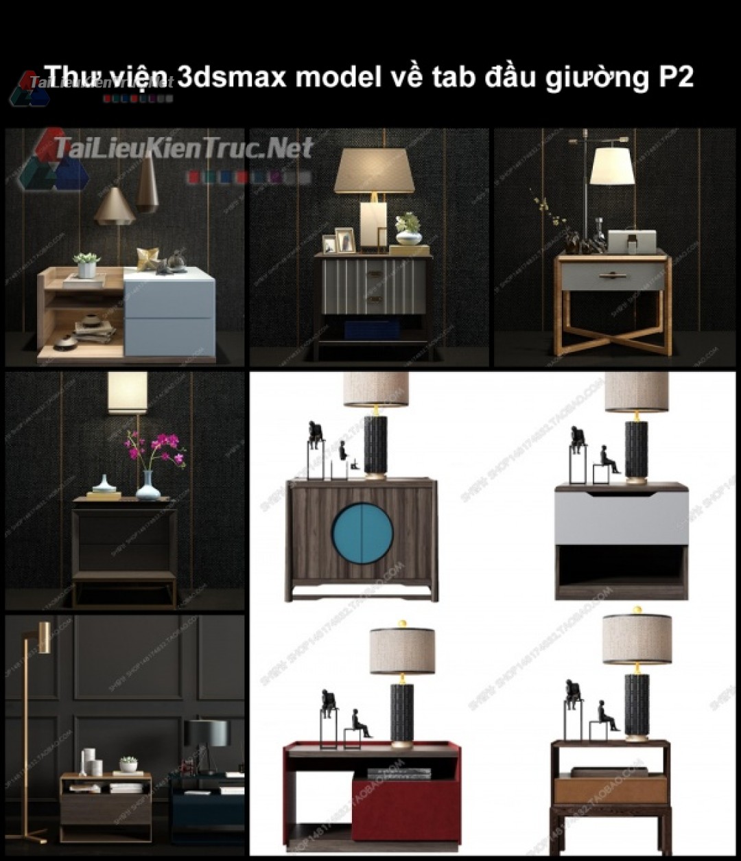 Thư viện 3dsmax model về tab đầu giường P2