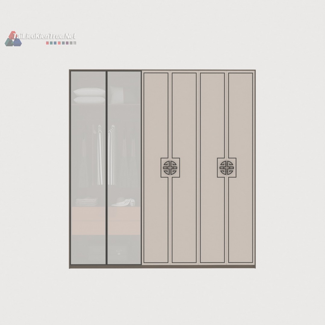 019 Thư viện tủ áo sketchup miễn phí